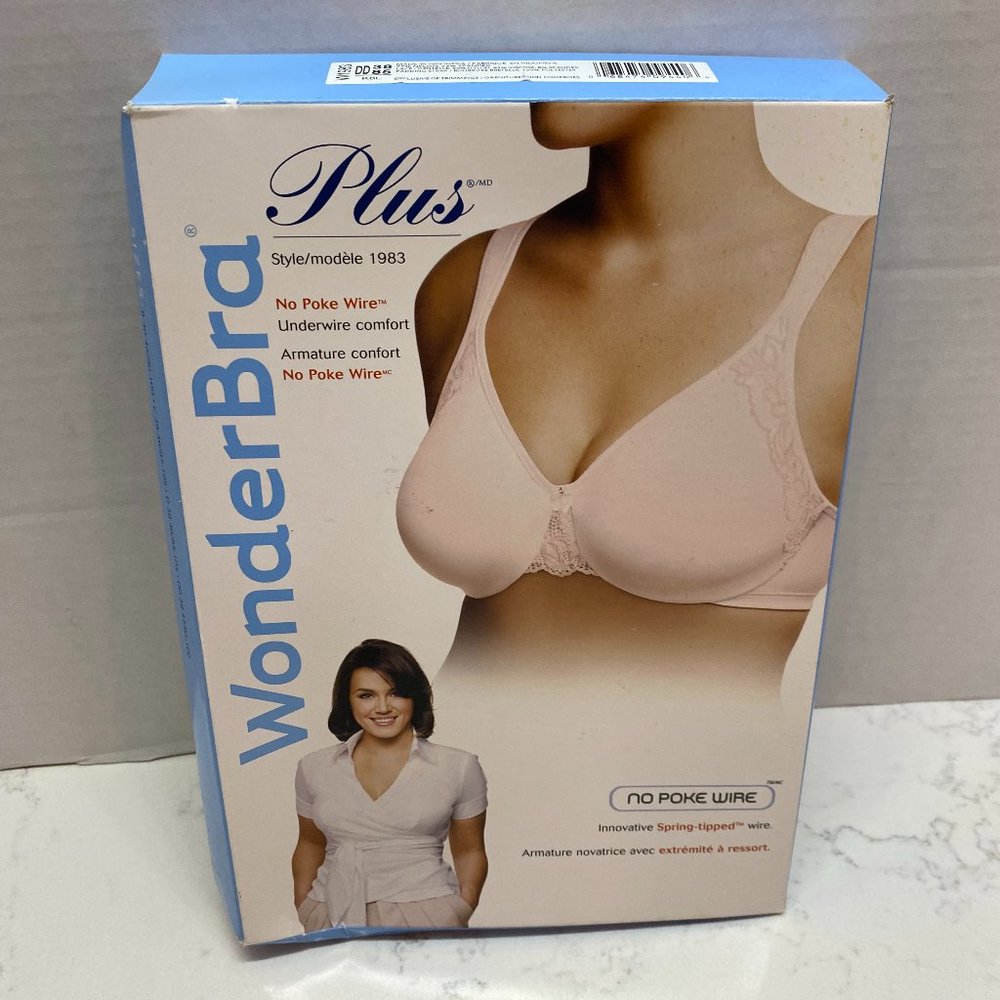 NWT Wonderbra 1983 No Poke Underwire Bra size 38DD